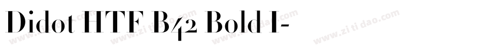 Didot HTF B42 Bold I字体转换